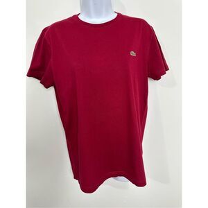 Lacoste wine, color, round neck size S T-shirt A796